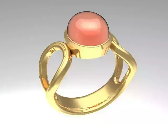 Cabochon Oval Women Ring