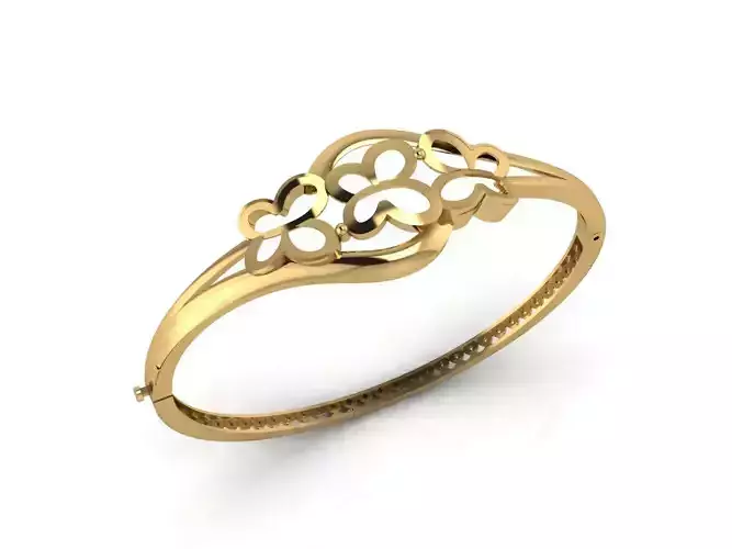 Womens Bracelets Bangles 3DM STL OBJ With Details  3D print model