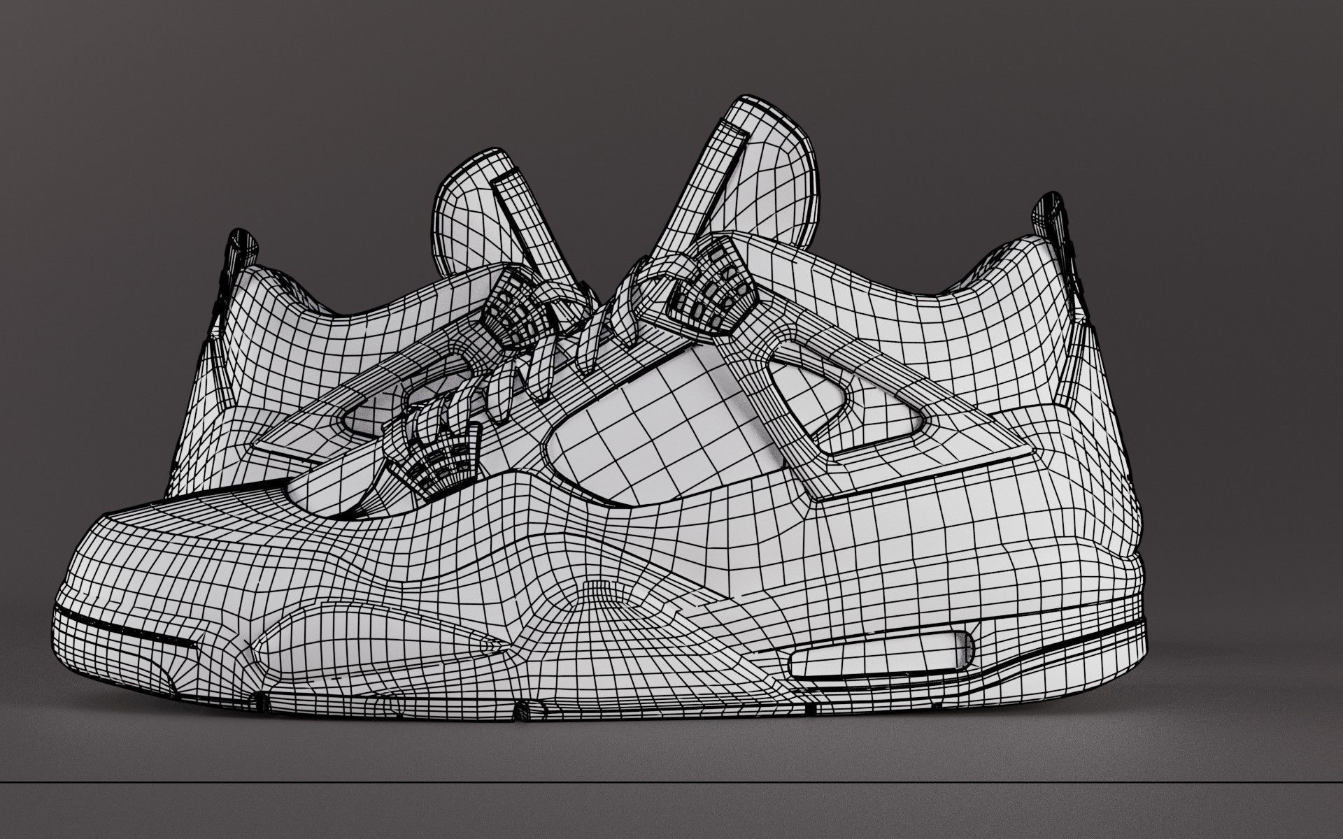 Jordan 4 Variety Pack Low-poly 3D model_15