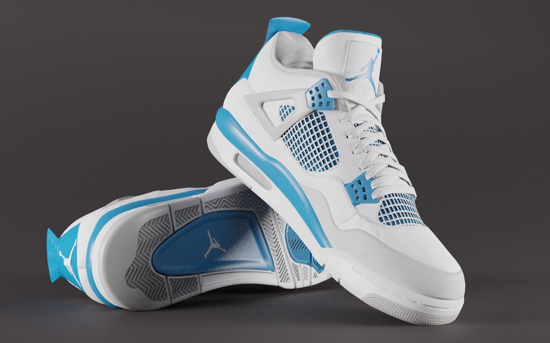 Jordan 4 Variety Pack Low-poly 3D model_9