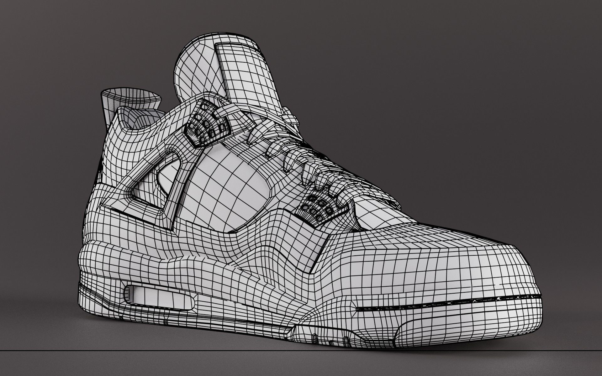 Jordan 4 Variety Pack Low-poly 3D model_21