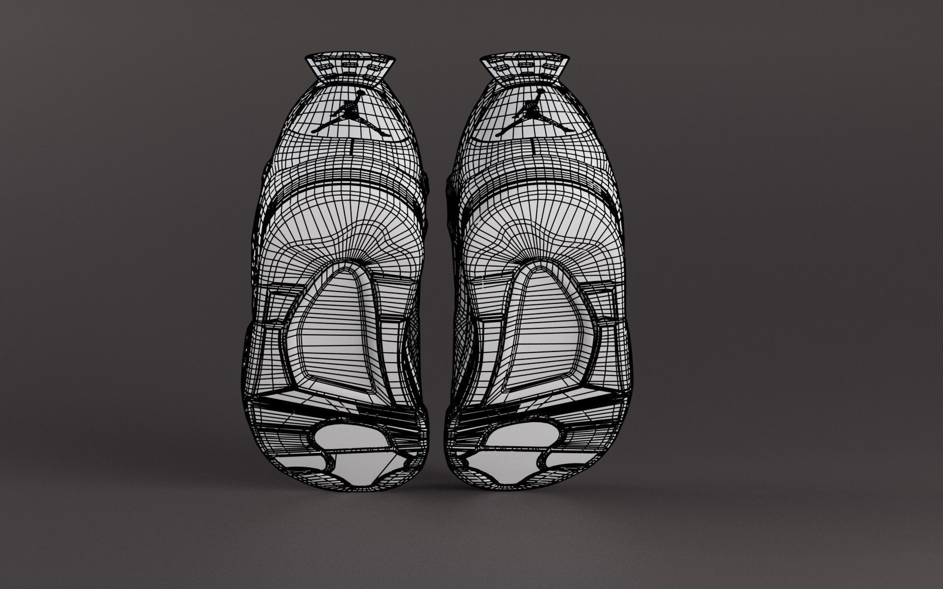 Jordan 4 Variety Pack Low-poly 3D model_25