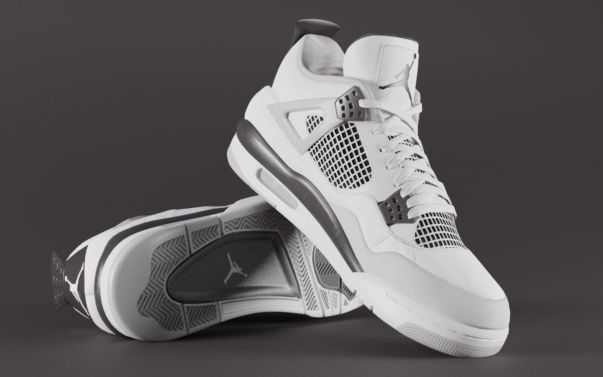 Jordan 4 Variety Pack Low-poly 3D model_30