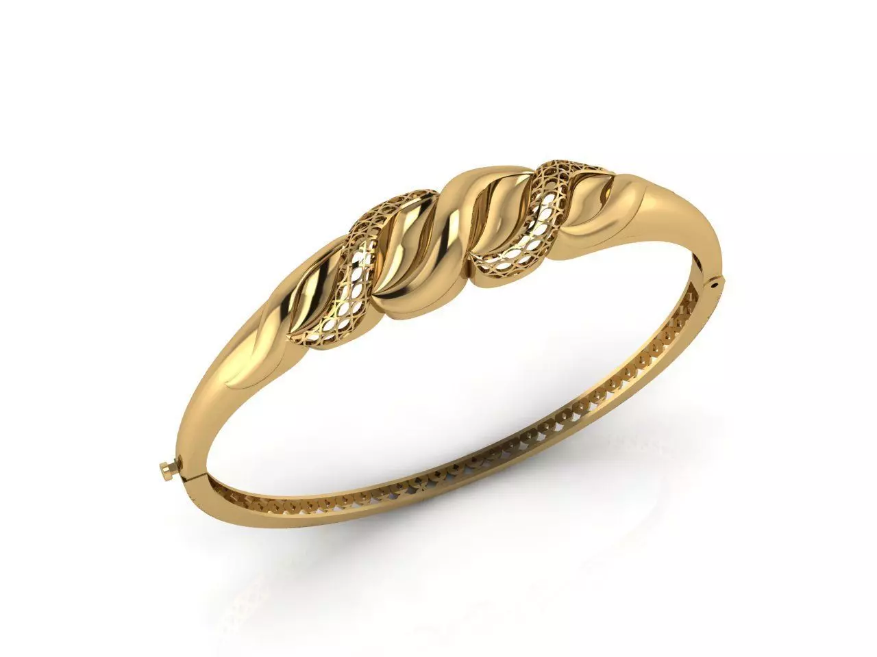 Womens Bracelets Bangles 3DM STL OBJ With Details  3D print model_0