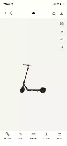 3D scan of e-scooter 