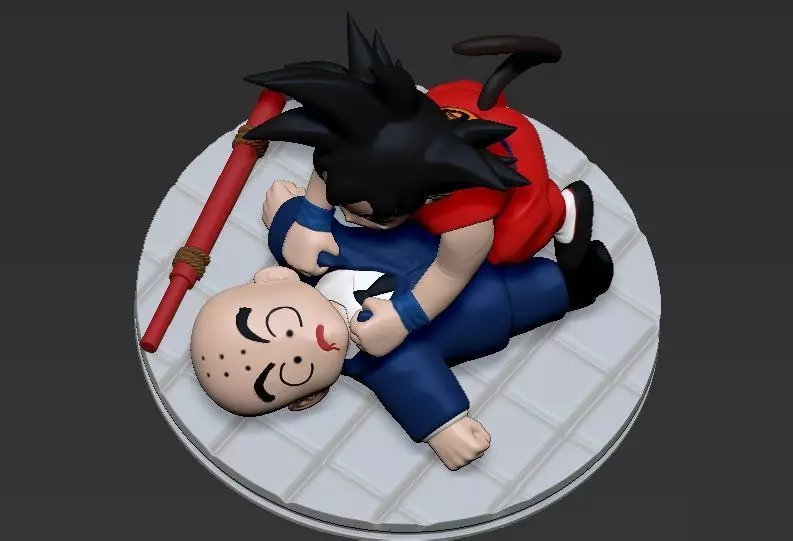  krilin and goku frandemia version 3D print model_0