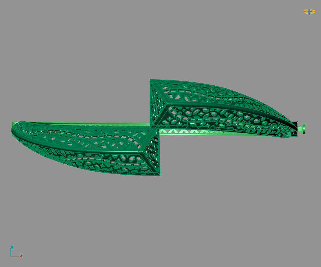 Womens Bracelets Bangles 3DM STL OBJ With Details  3D print model_4