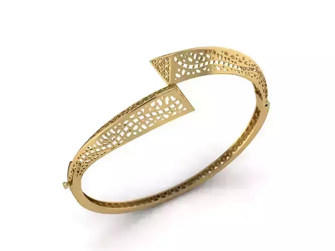 Womens Bracelets Bangles 3DM STL OBJ With Details  3D print model