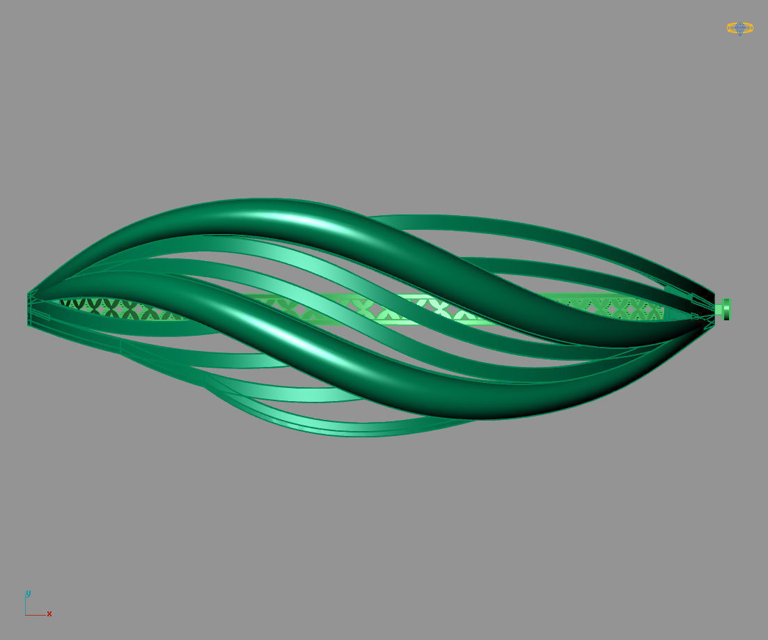 Womens Bracelets Bangles 3DM STL OBJ With Details  3D print model_4