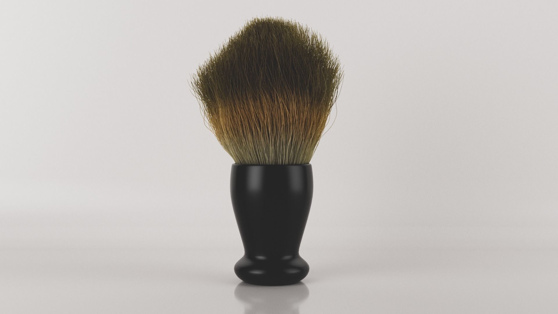 Realistic Shaving Brush Low-poly 3D model_13