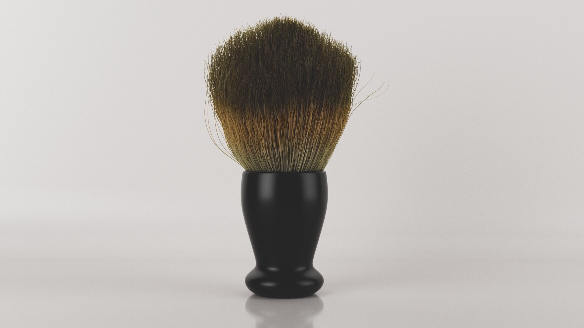 Realistic Shaving Brush Low-poly 3D model_15