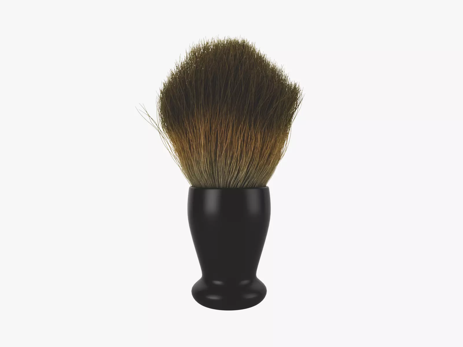 Realistic Shaving Brush Low-poly 3D model_0