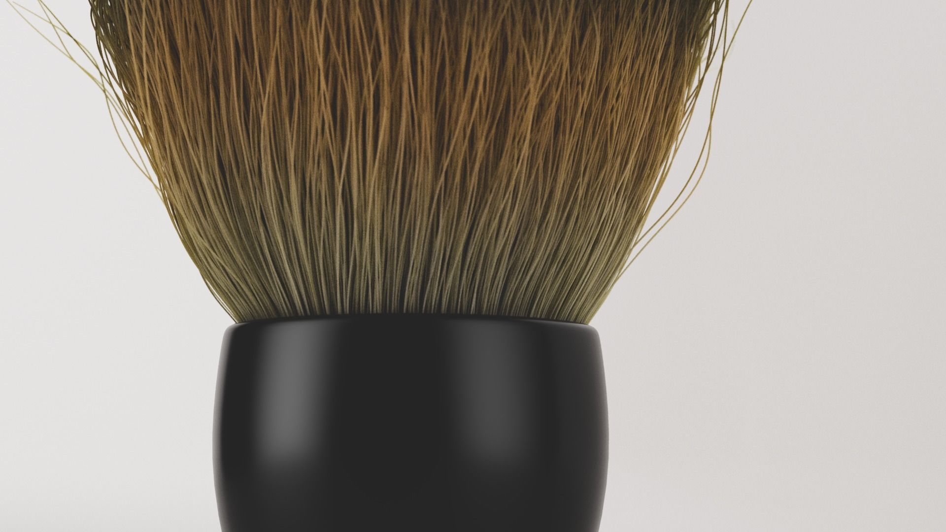 Realistic Shaving Brush Low-poly 3D model_4