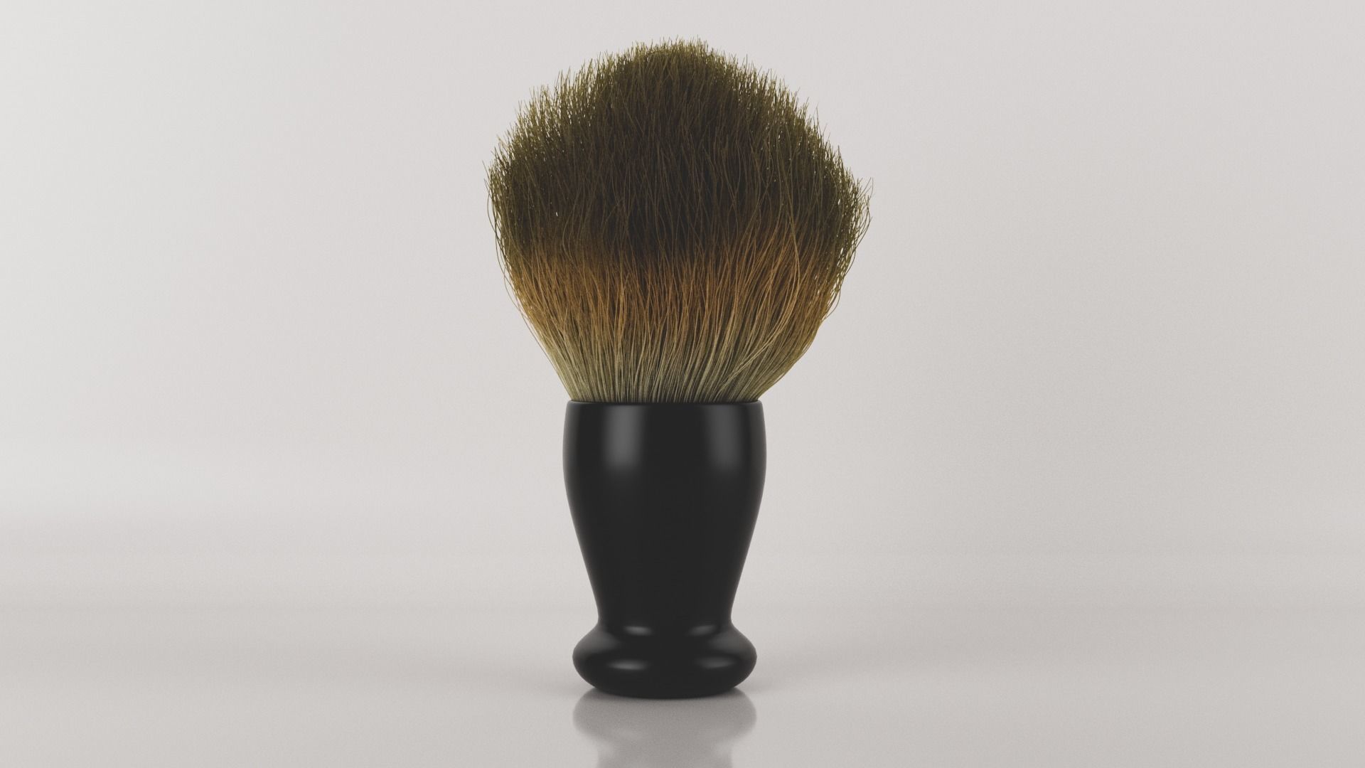 Realistic Shaving Brush Low-poly 3D model_6