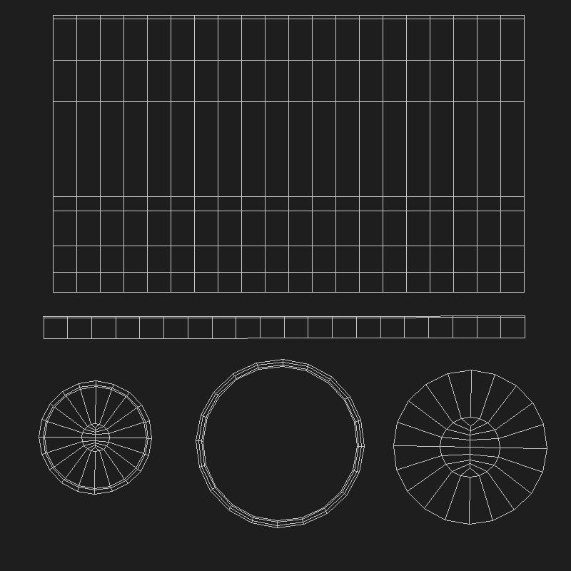 Realistic Shaving Brush Low-poly 3D model_19