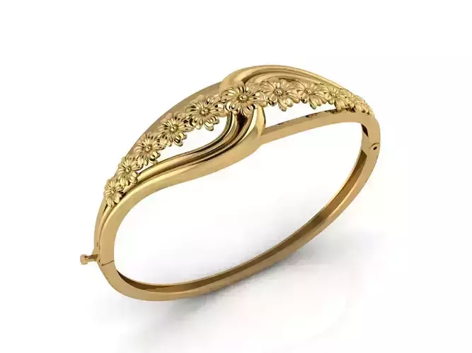 Womens Bracelets Bangles 3DM STL OBJ With Details 