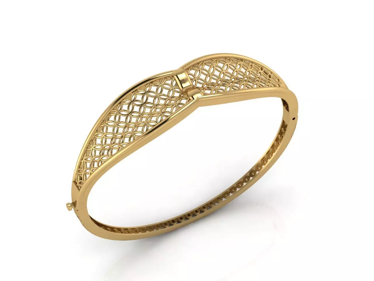 Womens Bracelets Bangles 3DM STL OBJ With Details 3D print model_0