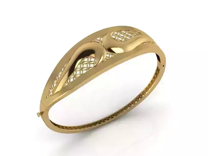 Womens Bracelets Bangles 3DM STL OBJ With Details 