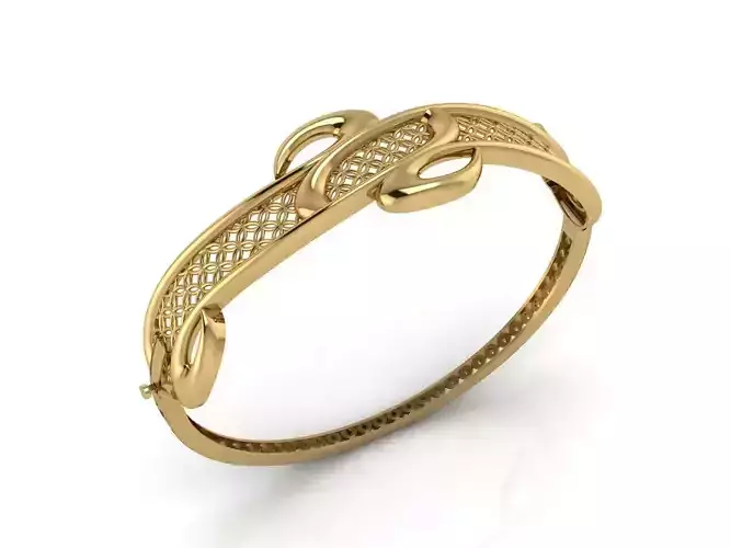 Womens Bracelets Bangles 3DM STL OBJ With Details  3D print model