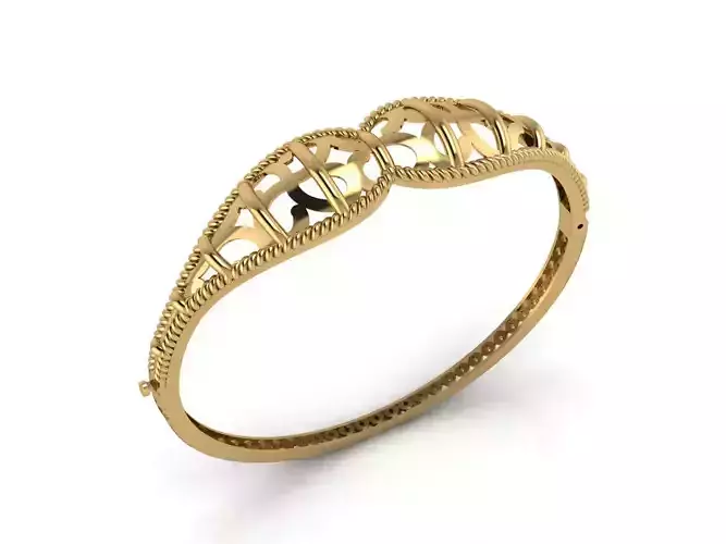 Womens Bracelets Bangles 3DM STL OBJ With Details  3D print model
