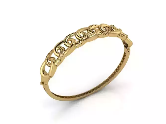 Womens Bracelets Bangles 3DM STL OBJ With Details  3D print model