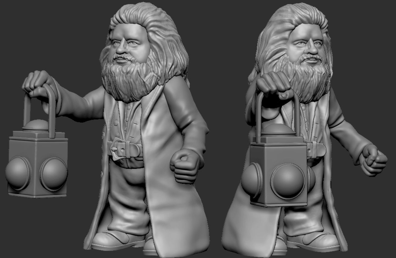 Hagrid Mini - 3D Printable Toy Figure - 1st Year Edition  3D print model_5