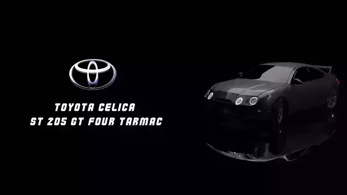 Toyota Celica ST 205 GT Four tarmac 3D model