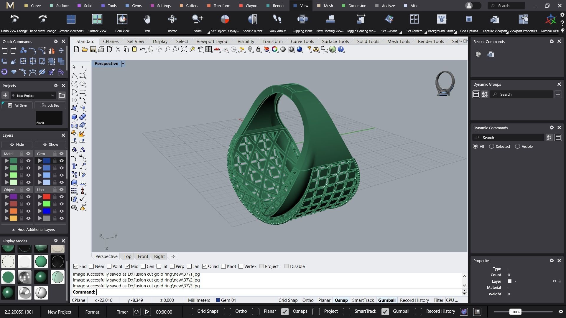 Fusion cross ring 3D print model_7