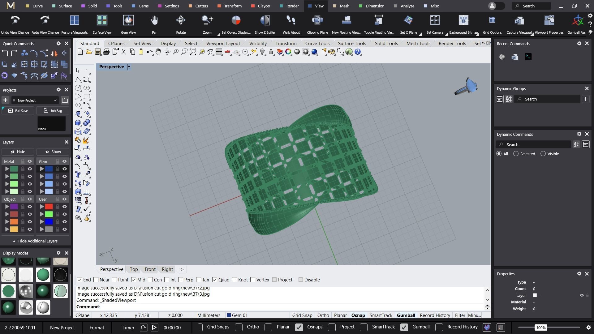 Fusion cross ring 3D print model_8