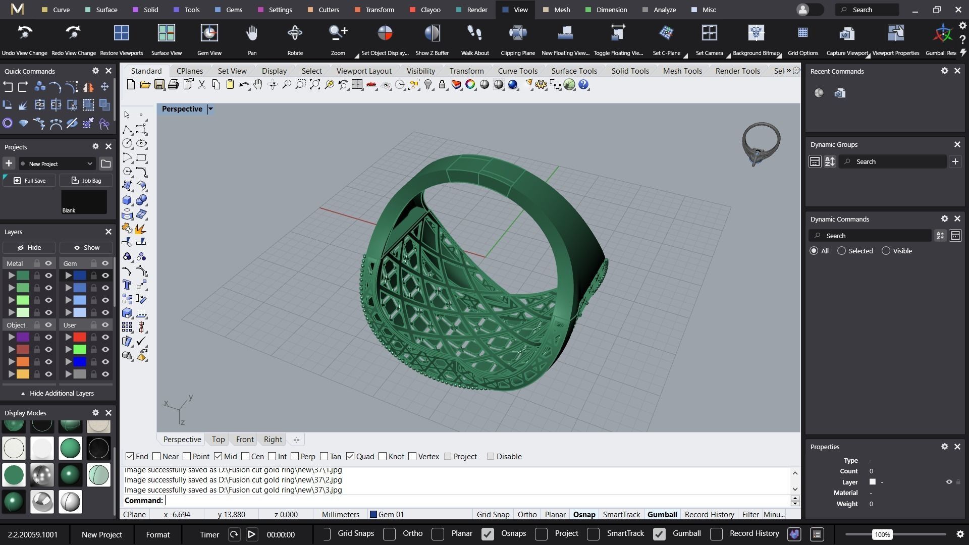 Fusion cross ring 3D print model_6
