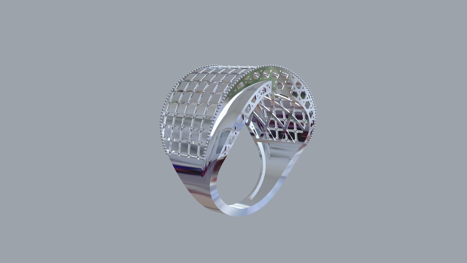 Fusion cross ring 3D print model_2