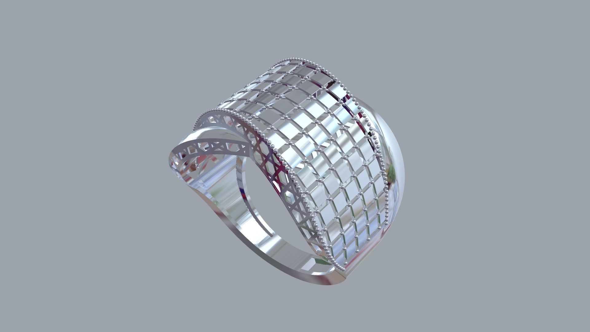 Fusion cross ring 3D print model_21