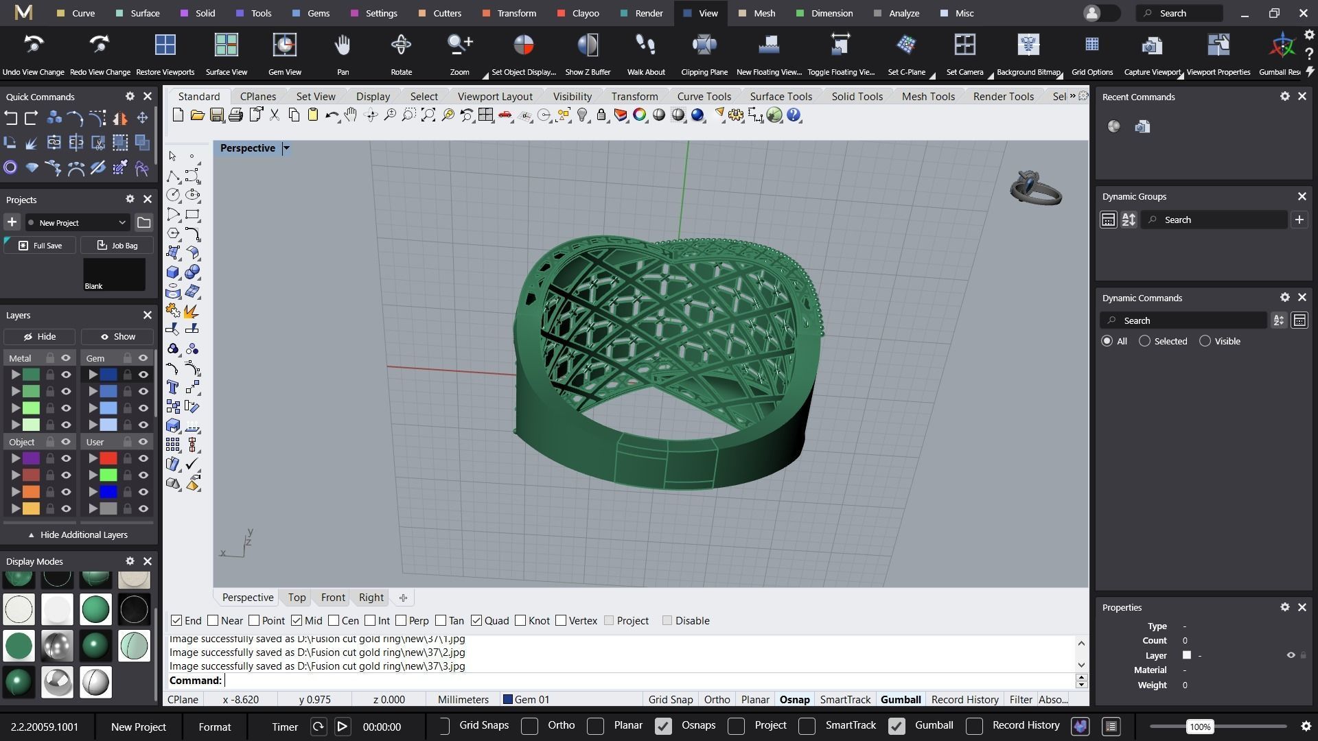 Fusion cross ring 3D print model_5