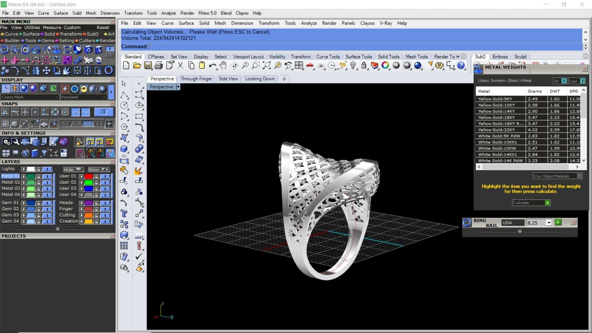 Oval fusion ring 3D print model_12