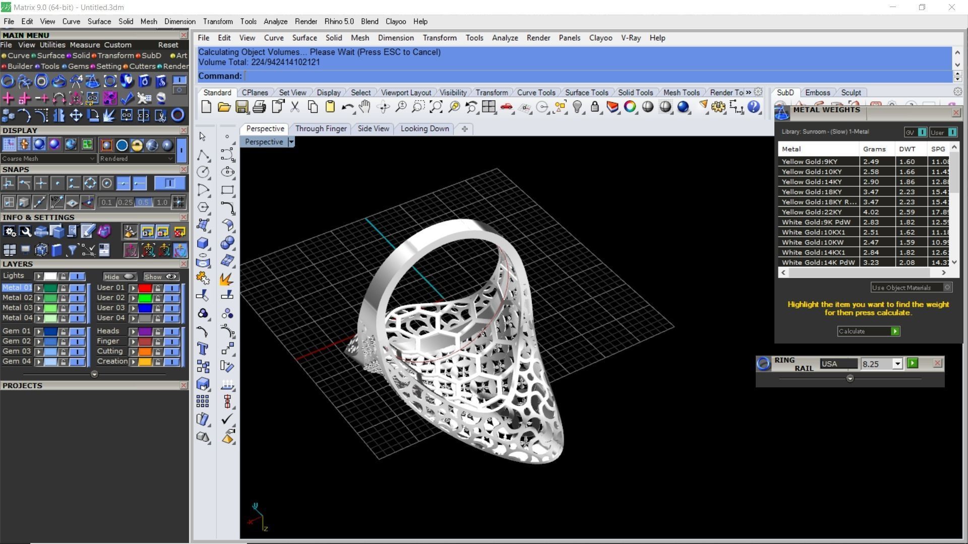 Oval fusion ring 3D print model_14