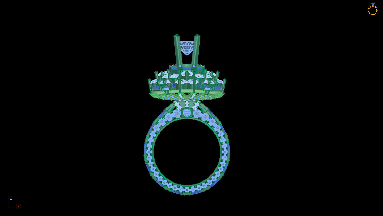 RINGS DIAMOND 3D print model_1