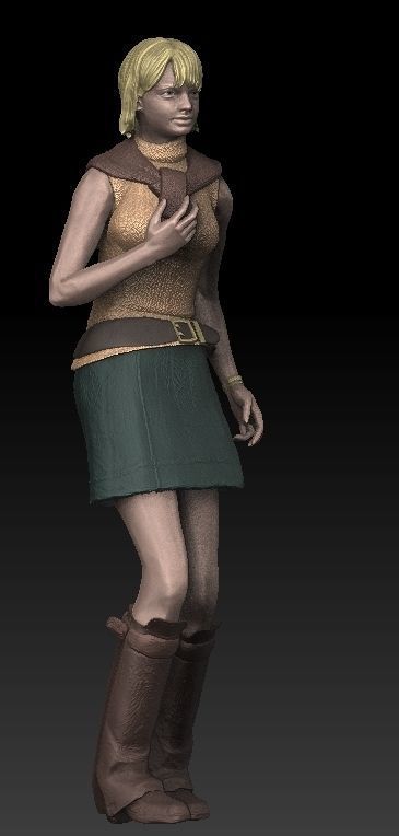 ONE10 Ahley Graham- RE4 statue 3d model stl for printing 3D print model_11