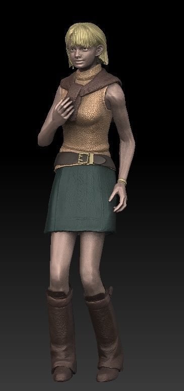 ONE10 Ahley Graham- RE4 statue 3d model stl for printing 3D print model_9