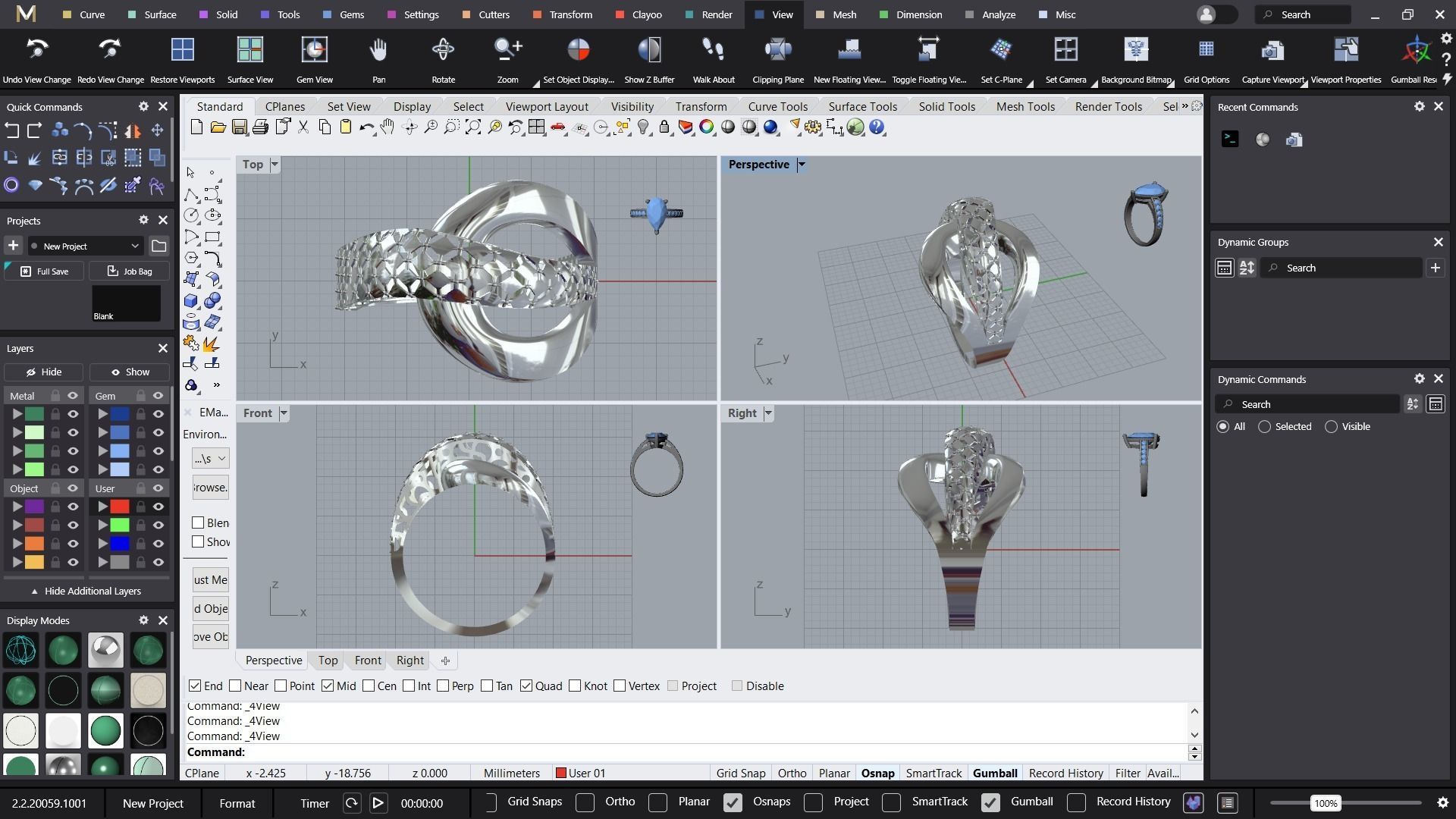 Belt fusion ring 3D print model_9
