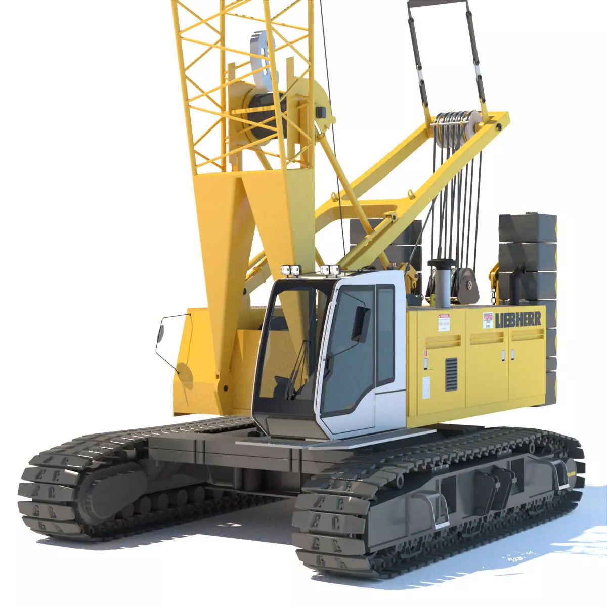 Liebherr Crawler Crane LR 1100 3D model_0