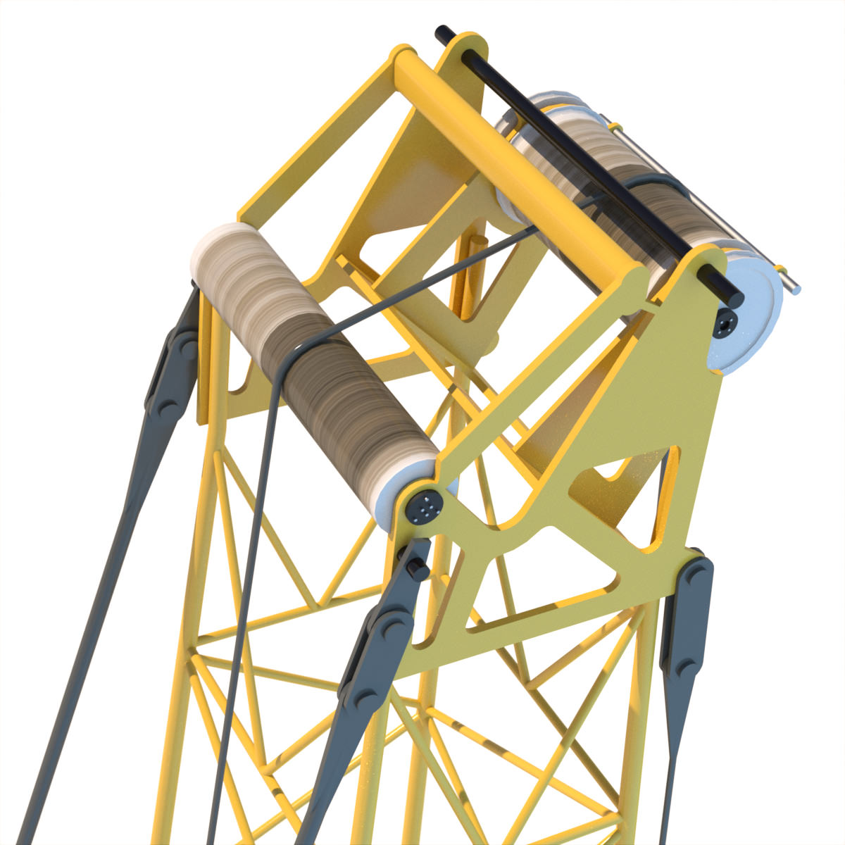 Liebherr Crawler Crane LR 1100 3D model_10