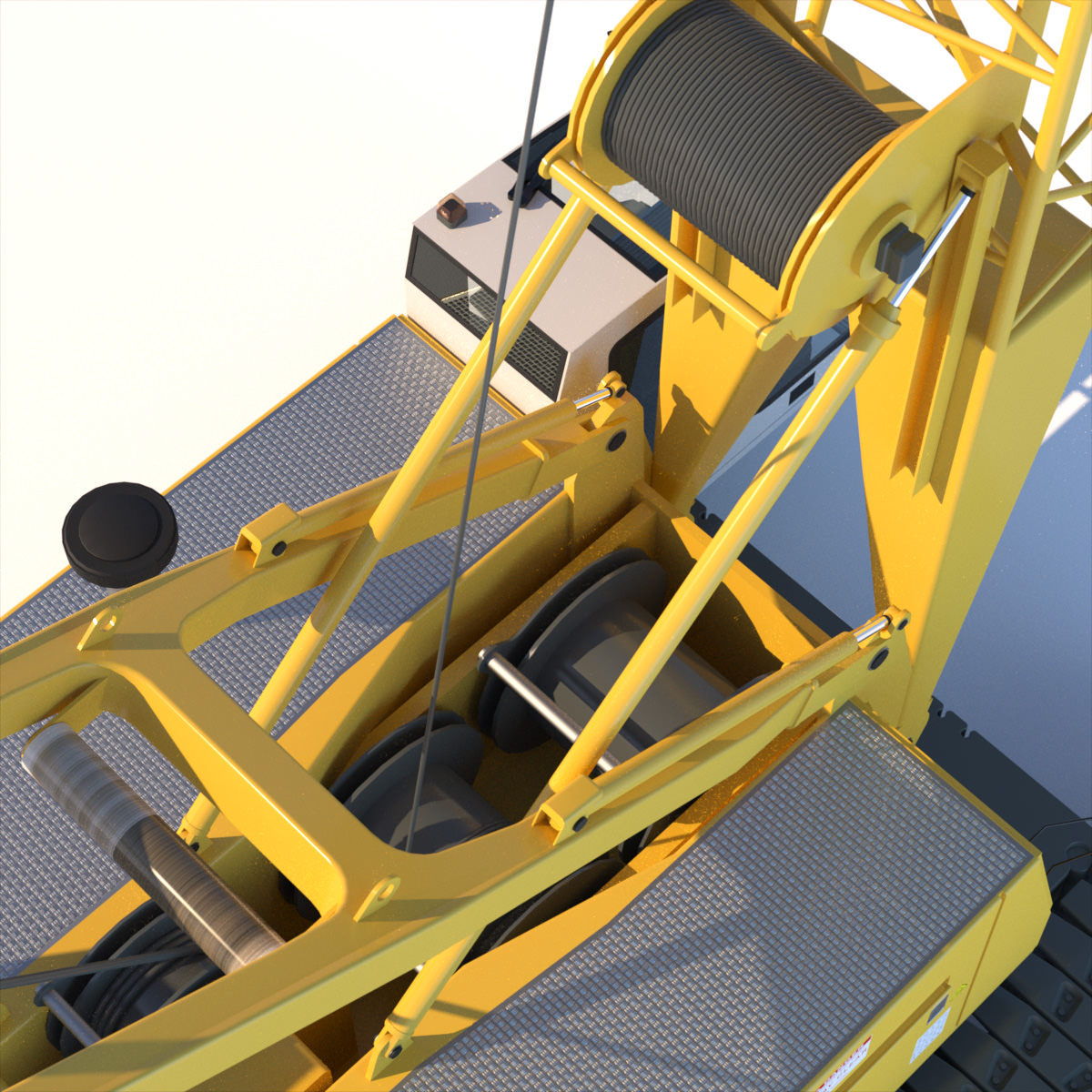 Liebherr Crawler Crane LR 1100 3D model_19