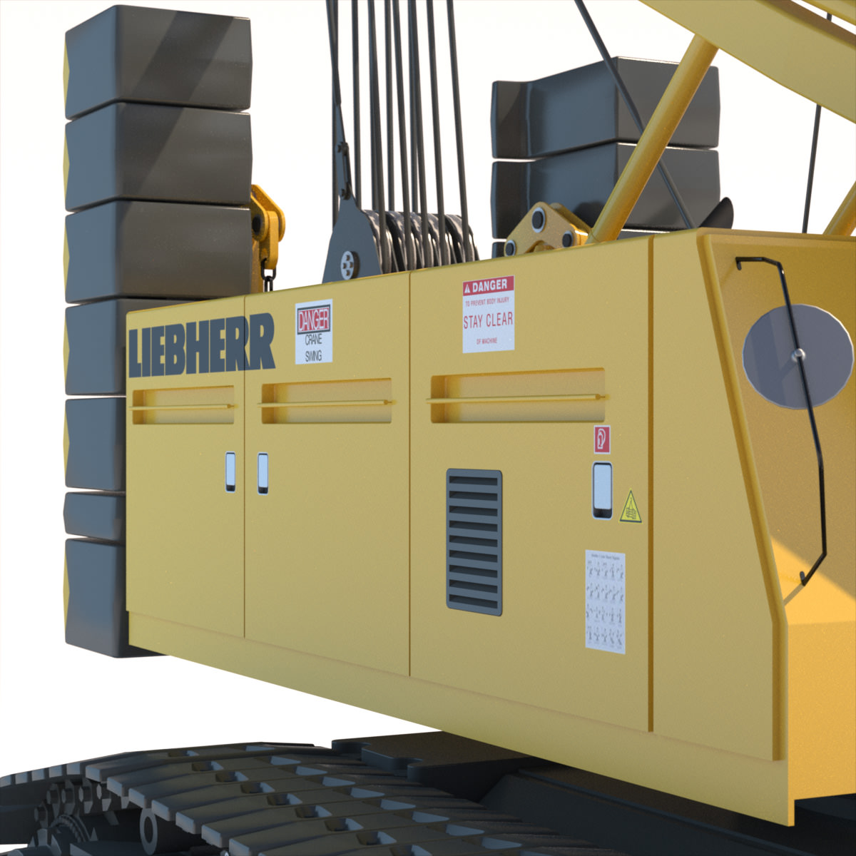Liebherr Crawler Crane LR 1100 3D model_15
