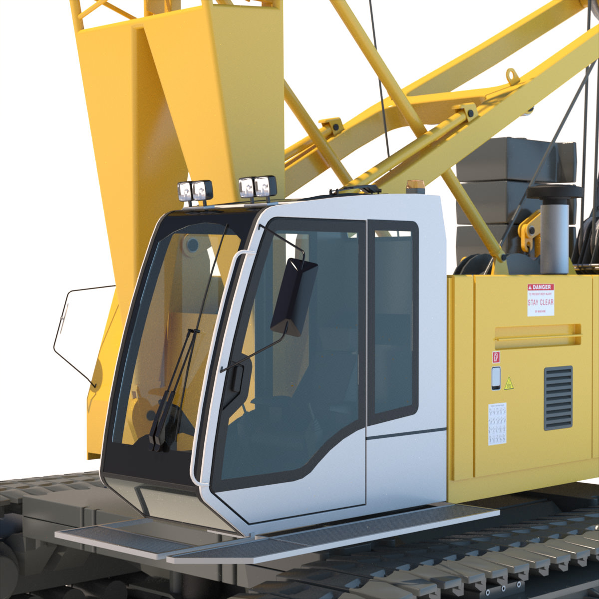 Liebherr Crawler Crane LR 1100 3D model_16