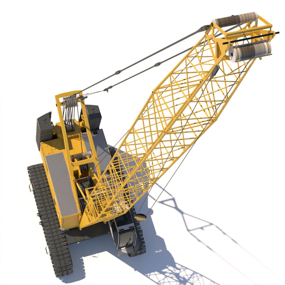 Liebherr Crawler Crane LR 1100 3D model_12