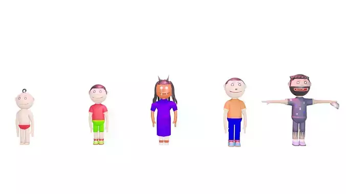  Cartoon Character Pack