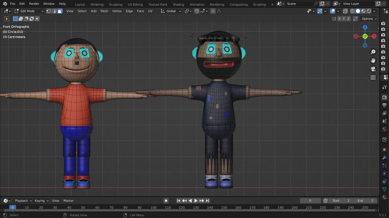 Cartoon Character Pack Low-poly 3D model_11