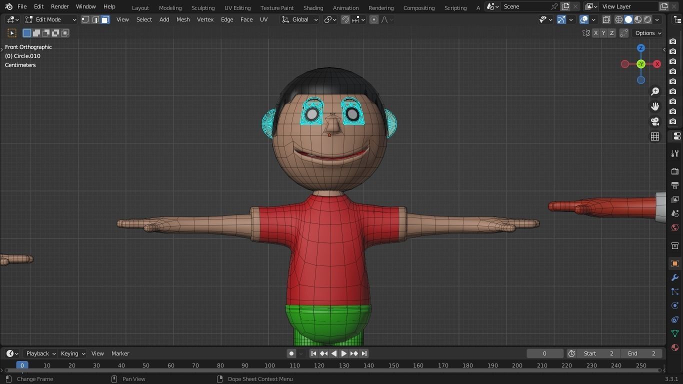 Cartoon Character Pack Low-poly 3D model_7