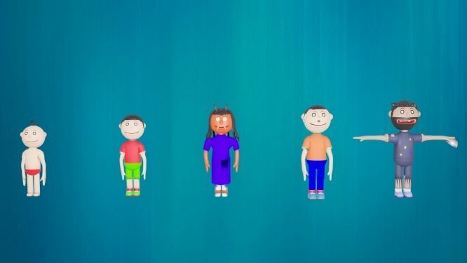 Cartoon Character Pack Low-poly 3D model_13