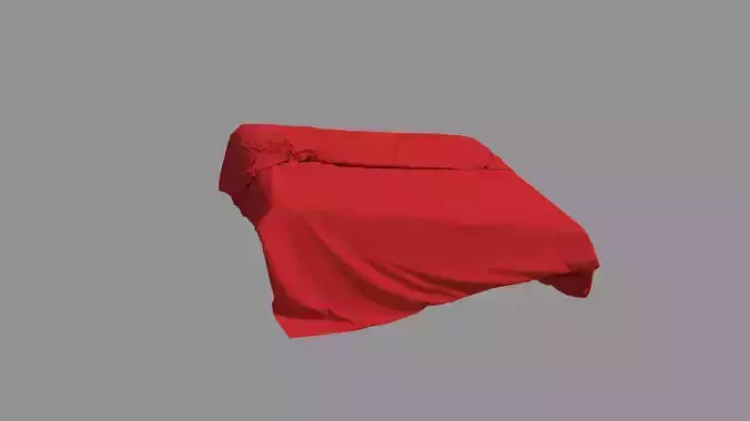 Quilt for bedding 3D model
